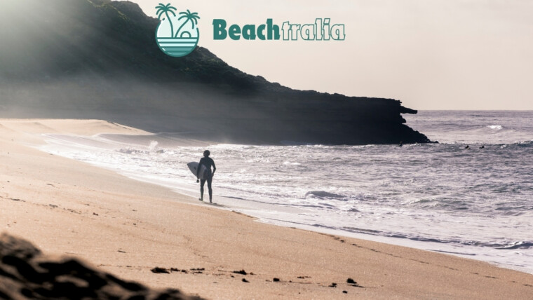 Surfer at Bells Beach, Torquay, Australia